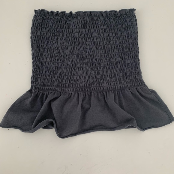 Cute Grey strapless crop top !! - Picture 2 of 3